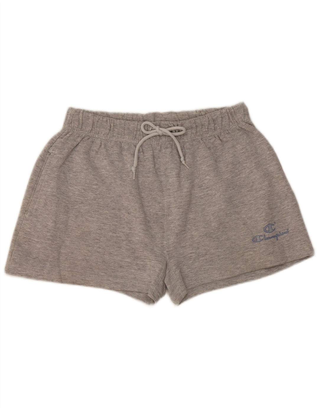 Champion Womens Sport Shorts UK 14 Medium Grey Cotton