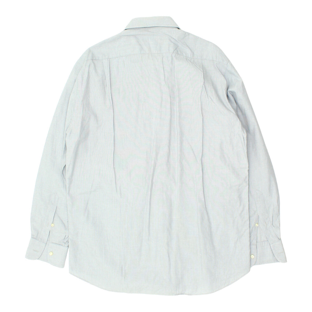 Balmain Mens Grey Button Up Shirt | Vintage High End Luxury Designer Formal VTG | Vintage Messina Hembry | Thrift | Second-Hand Messina Hembry | Used Clothing | Messina Hembry 
