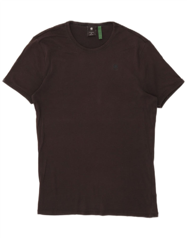 G-Star Mens T-Shirt Top Medium Black Cotton