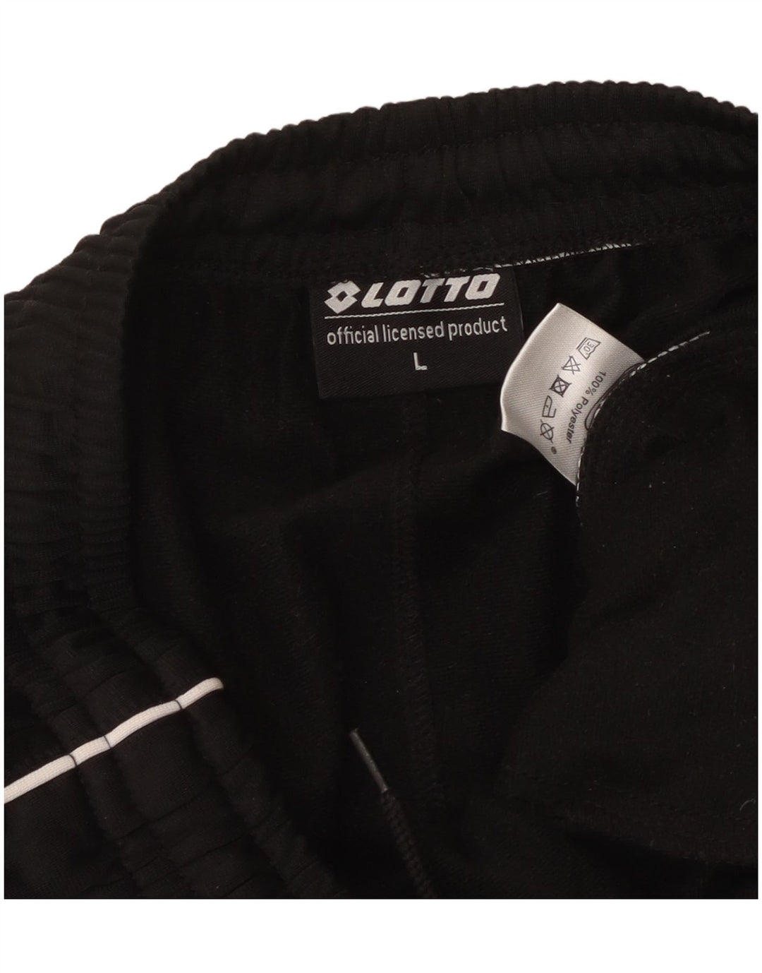 Lotto Mens Tracksuit Trousers Joggers Large  Black Polyester