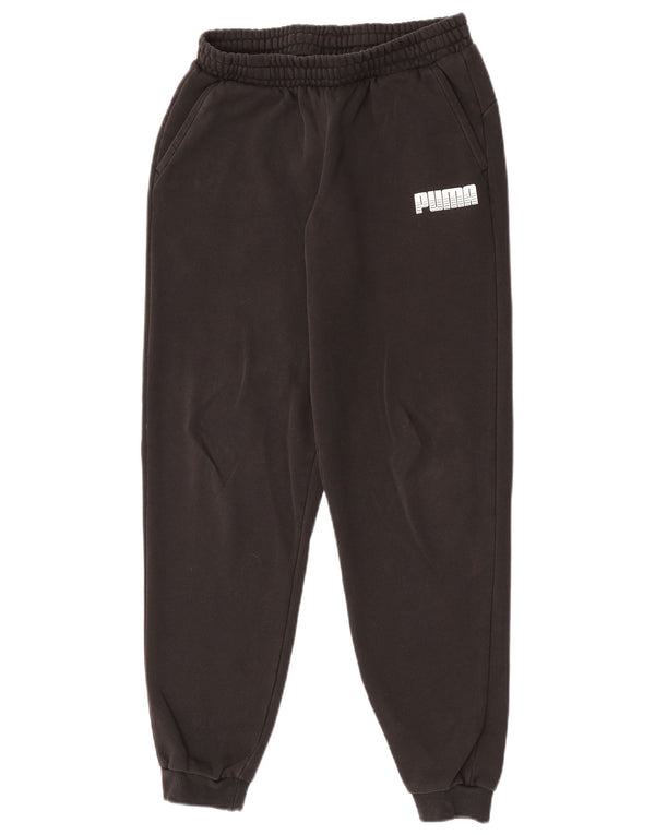 Puma Boys Tracksuit Trousers Joggers 15-16 Years  Black Cotton