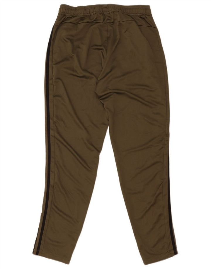 Adidas Mens Aeroready Tracksuit Trousers Medium Khaki Polyester