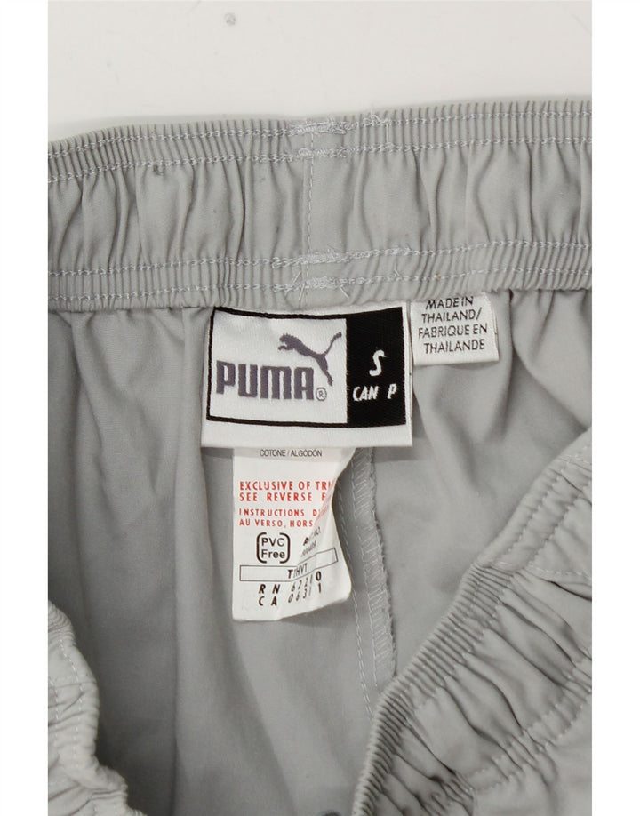 PUMA Mens Capri Tracksuit Trousers Small  Grey Polyester
