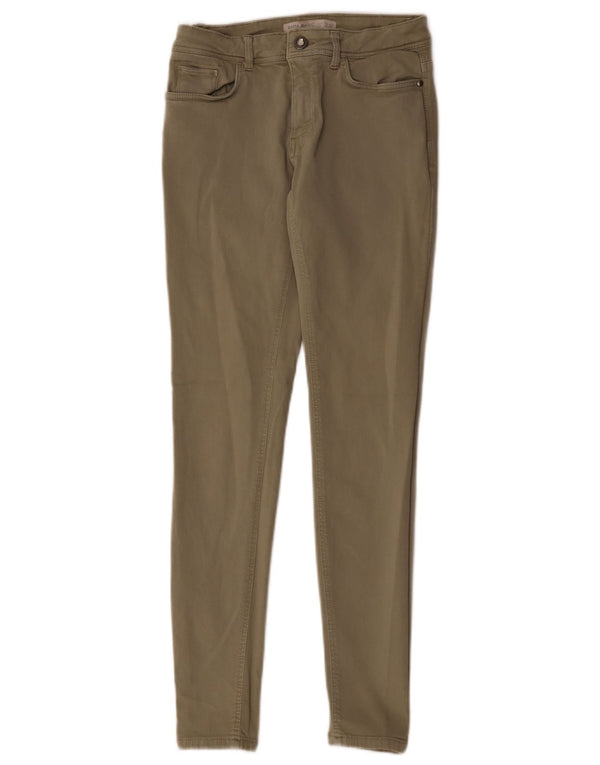 Zara Womens Skinny Jeans US 36 XS W26 L27 Khaki
