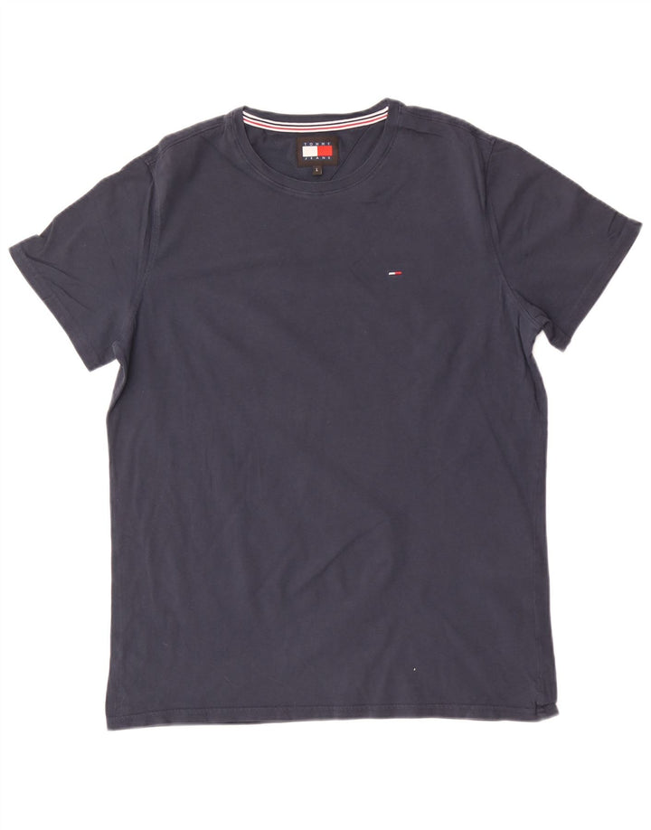 Tommy Hilfiger Mens T-Shirt Top Large Navy Blue