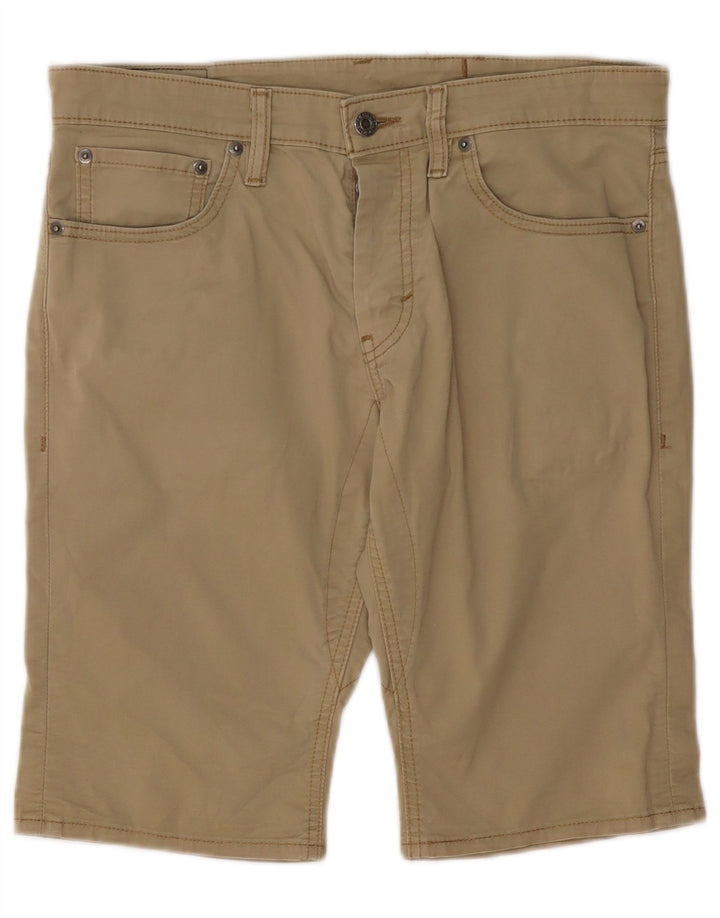 Levi's Mens 511 Casual Shorts W32 Medium Khaki Cotton