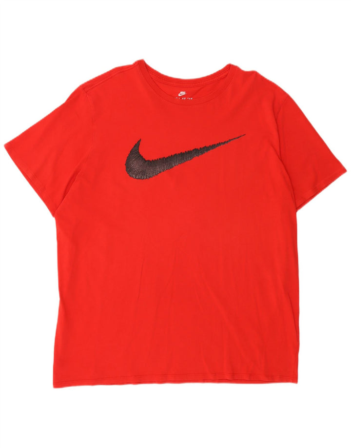 Nike Mens Athletic Cut Graphic T-Shirt Top 2XL Red