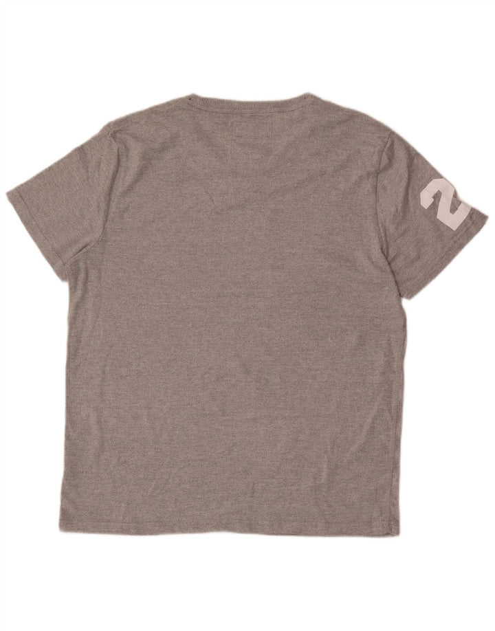 Superdry Mens Graphic T-Shirt Top 2XL Grey Cotton