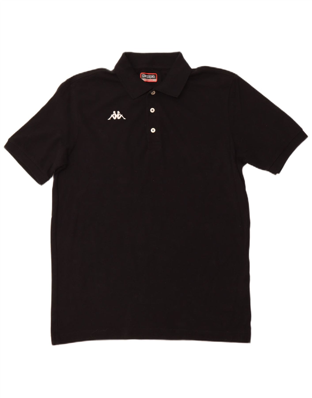 KAPPA Mens Polo Shirt XL Black Cotton