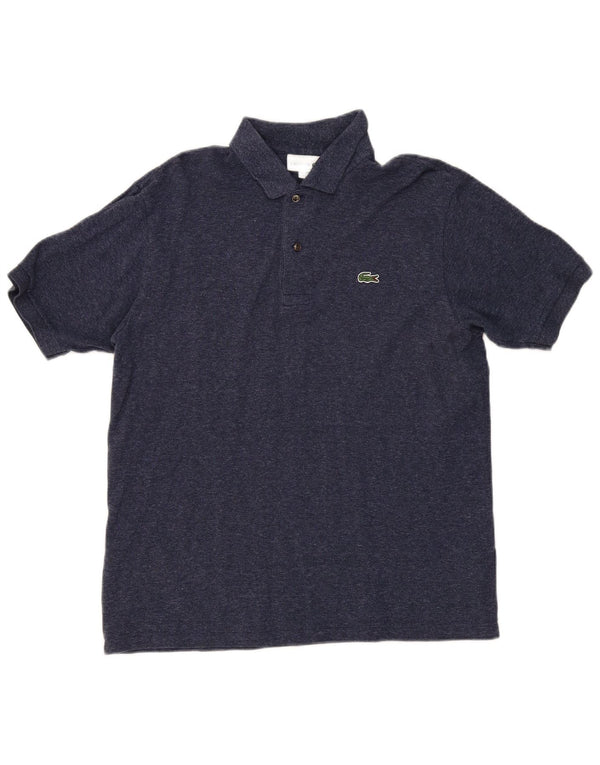 Lacoste Mens Classic Fit Polo Shirt Size 5 Large Navy Blue Cotton