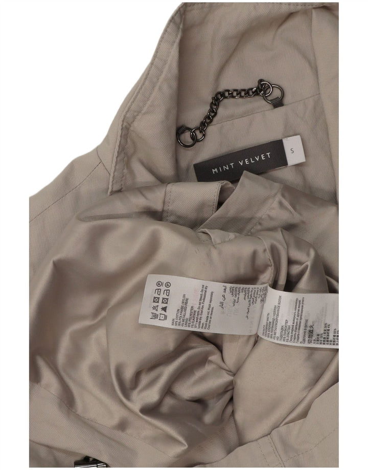 MINT VELVET Womens Utility Jacket UK 10 Small Grey Cotton