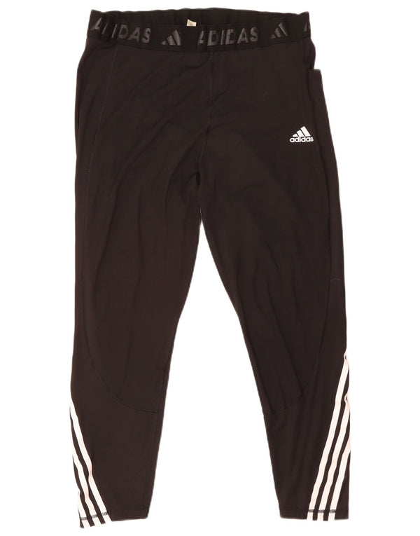 Nike Womens Graphic Leggings UK 24/26 2XL  Black Cotton