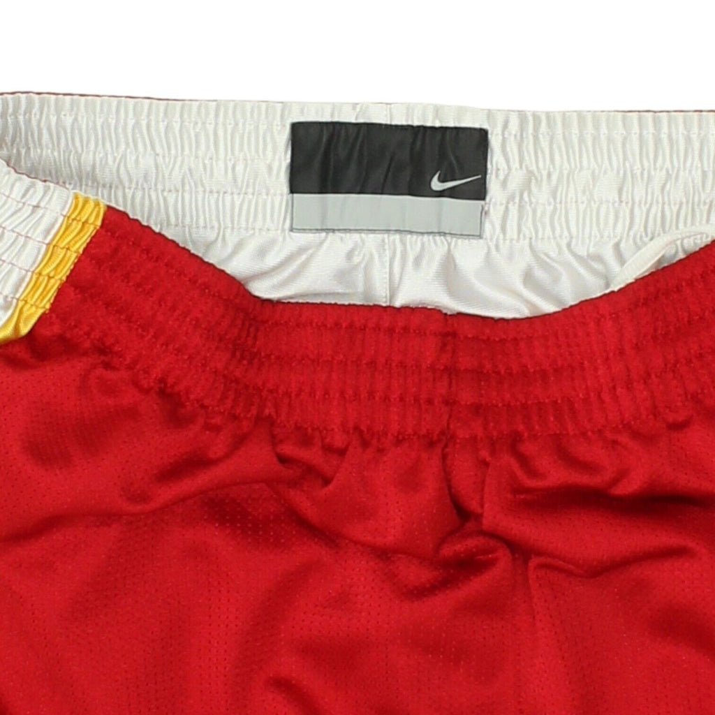 Nike Mens Red White Yellow Reversible Basketball Shorts | Vintage Sportswear VTG | Vintage Messina Hembry | Thrift | Second-Hand Messina Hembry | Used Clothing | Messina Hembry 