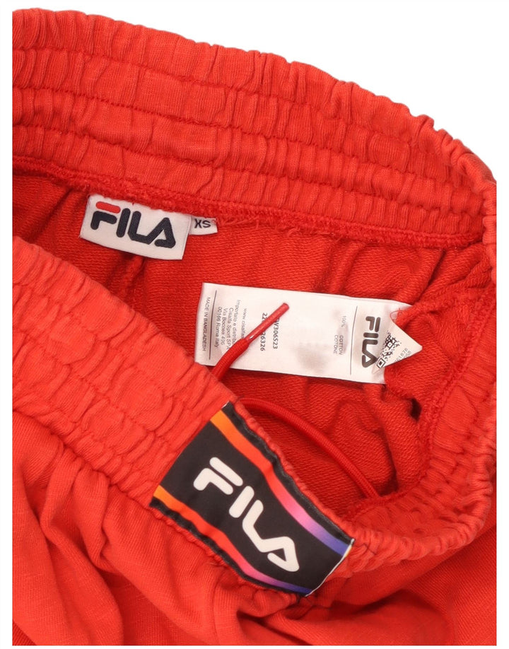 FILA Mens Graphic Sport Shorts XS  Red Cotton