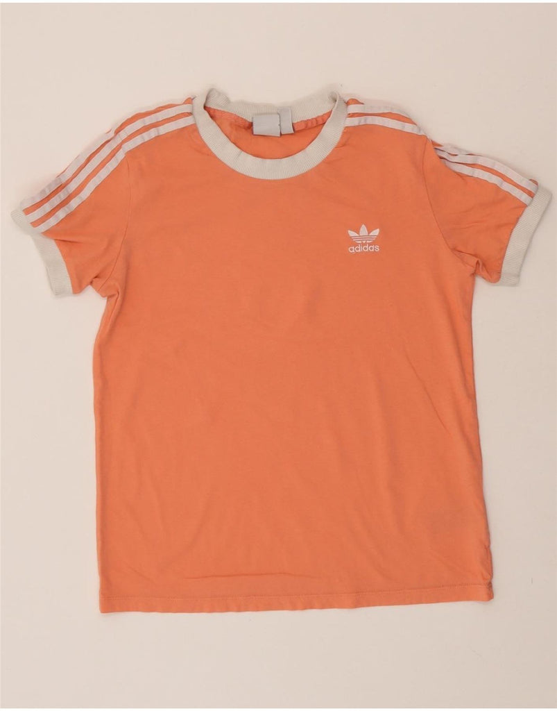 ADIDAS Womens T-Shirt Top UK 16 Large Pink Cotton Vintage Adidas and Second-Hand Adidas from Messina Hembry 