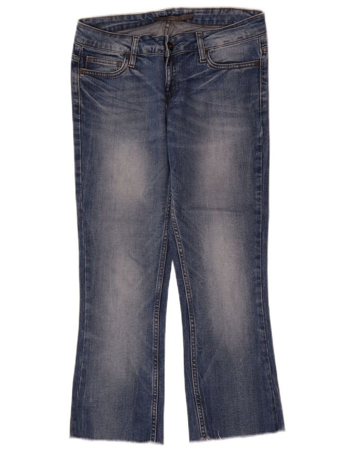 Zara Womens Cropped Jeans EU 36 XS W26 L24 Blue