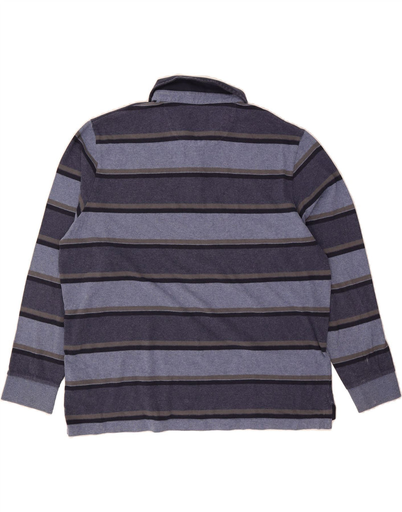 MARKS & SPENCER Mens Blue Harbour Regular Fit Rugby Polo Shirt XL Blue Vintage Marks & Spencer and Second-Hand Marks & Spencer from Messina Hembry 