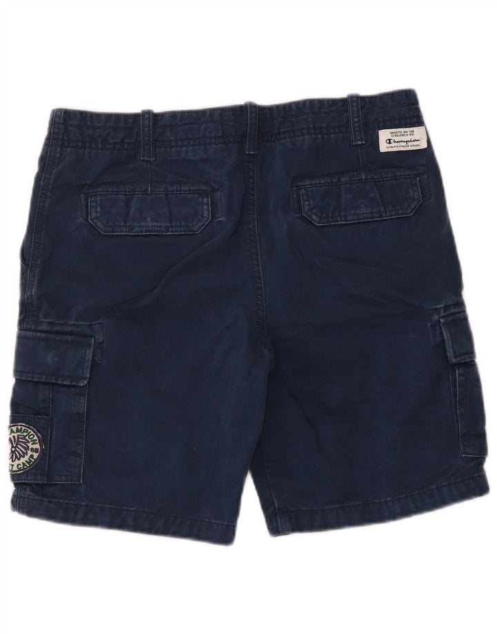 Champion Boys Cargo Shorts 13-14 Years W32 XL Blue Cotton