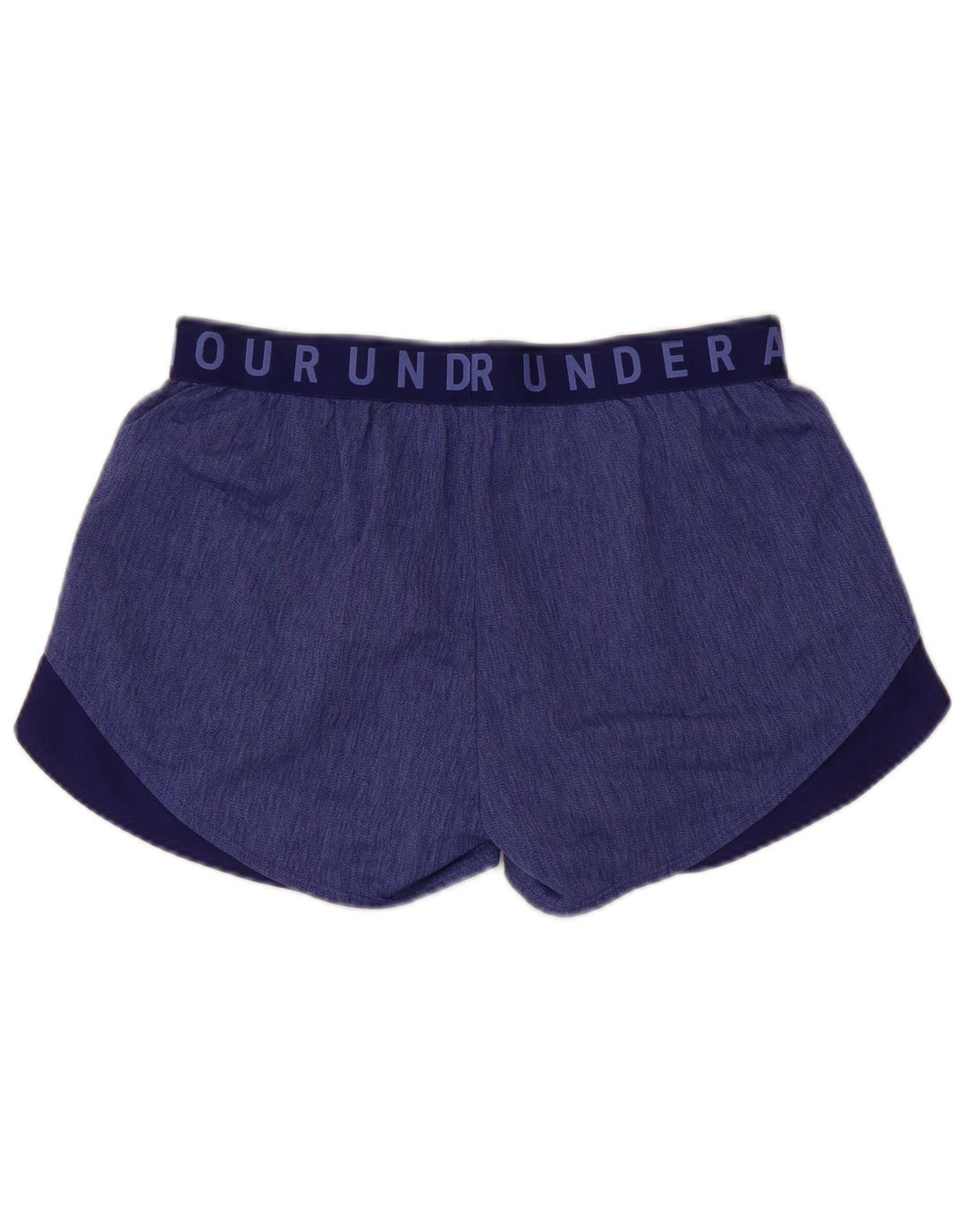 Under Armour Womens Graphic Sport Shorts Medium Blue Colourblock Polyester