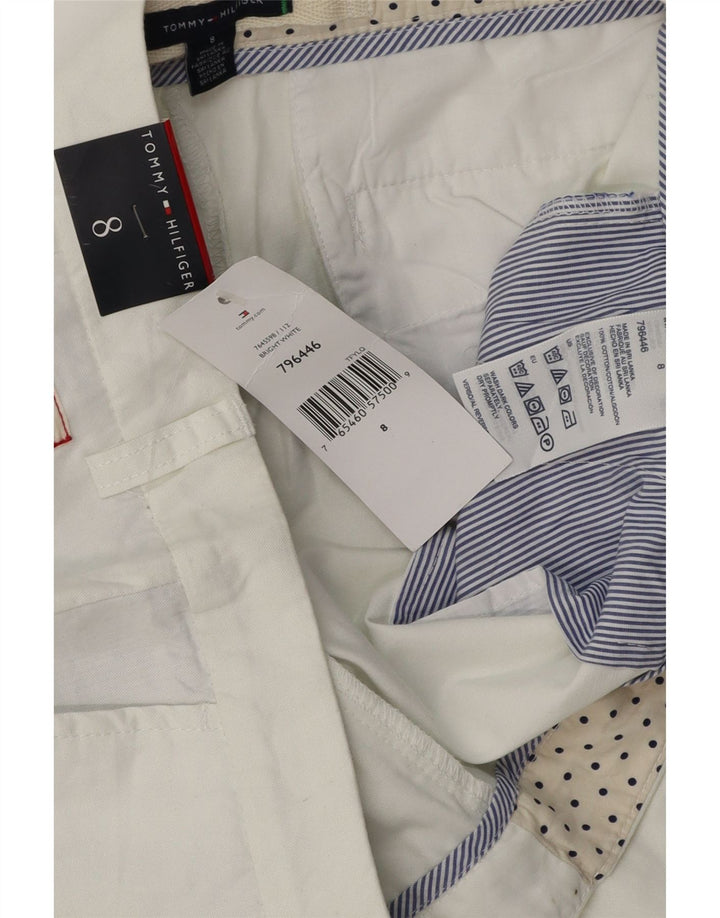 Tommy Hilfiger Womens Chino Shorts US 8 Medium W32 White Cotton
