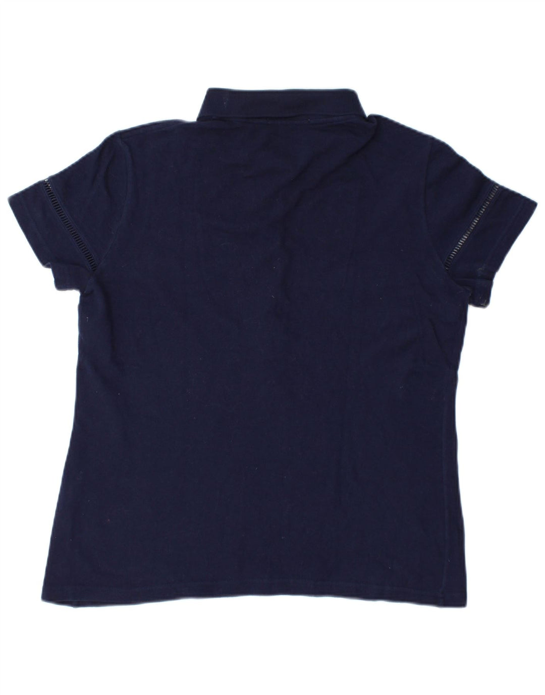 Lacoste Womens Polo Shirt Size 46 XL Navy Blue Cotton