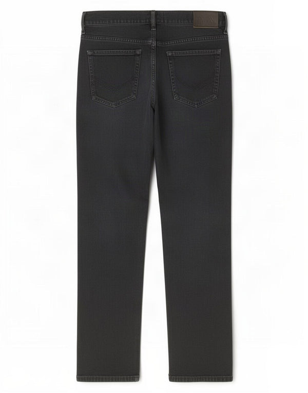 Rifle Mens Straight Jeans W34 L31 Black Cotton
