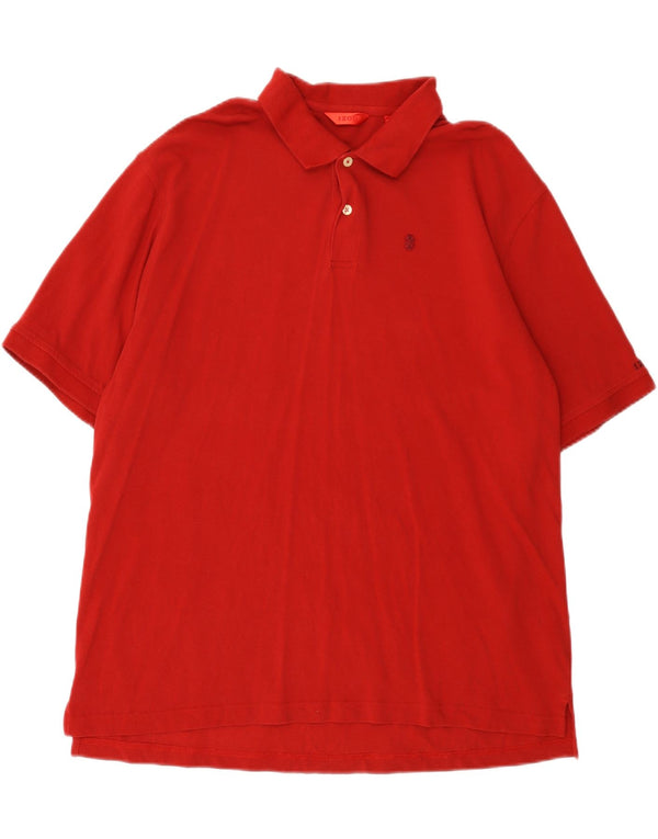 Izod Mens Polo Shirt 2XL Red Cotton