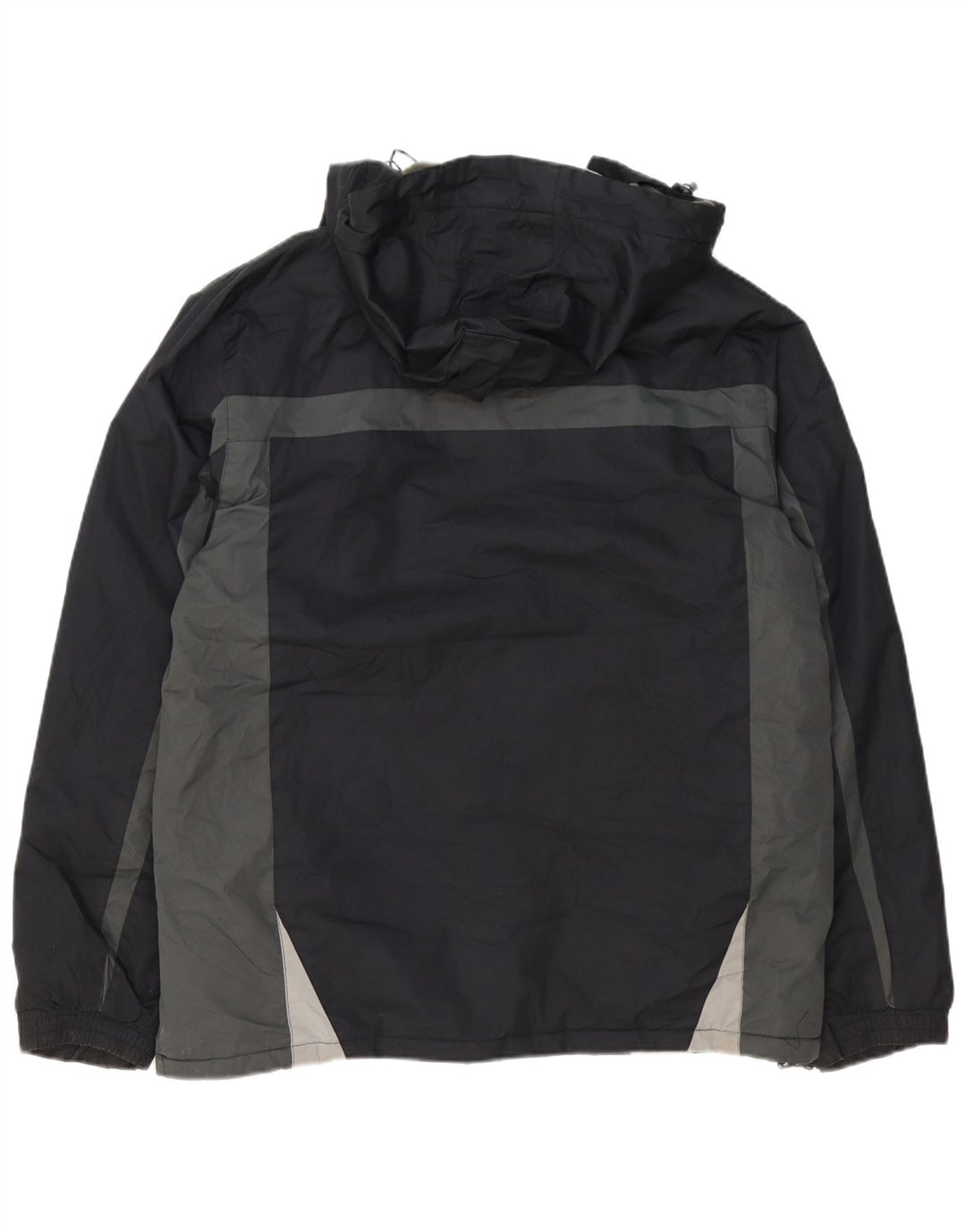 Mountain Warehouse Mens Windbreaker Jacket UK 40 Large Black Colourblock