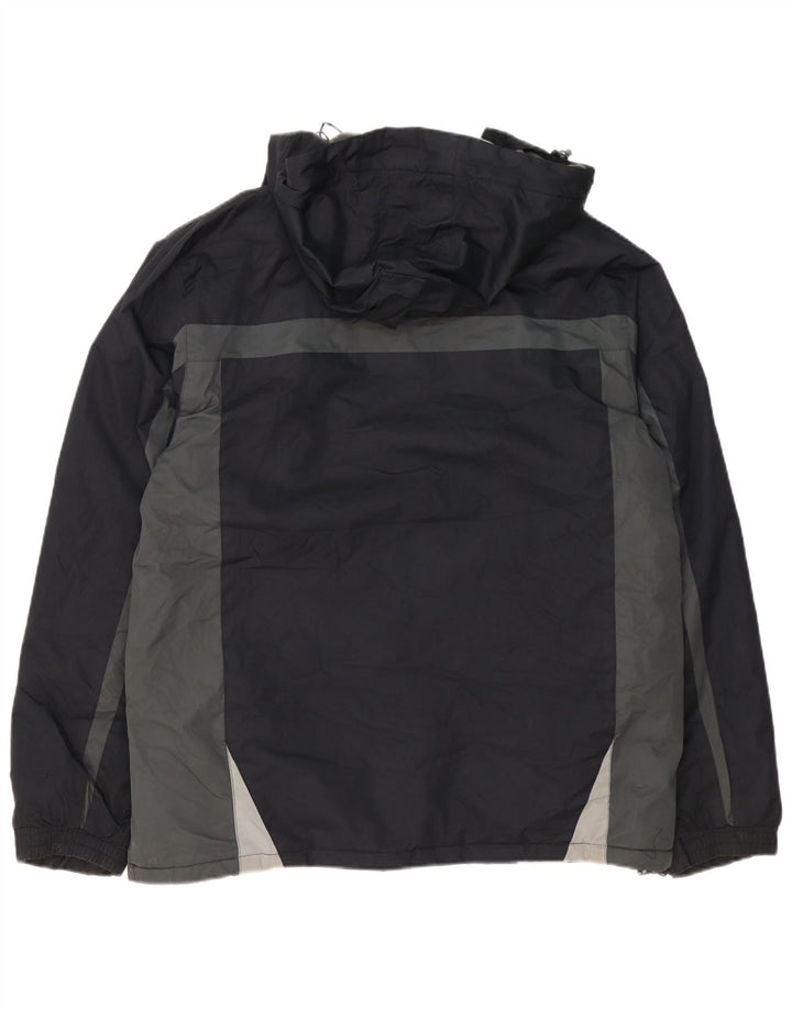 Mountain Warehouse Mens Windbreaker Jacket UK 40 Large Black Colourblock