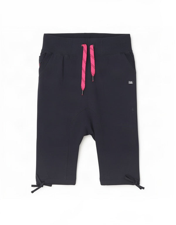Jack & Jones Mens Drop Waist Capri Trousers Medium W30 L10 Navy Blue Cotton