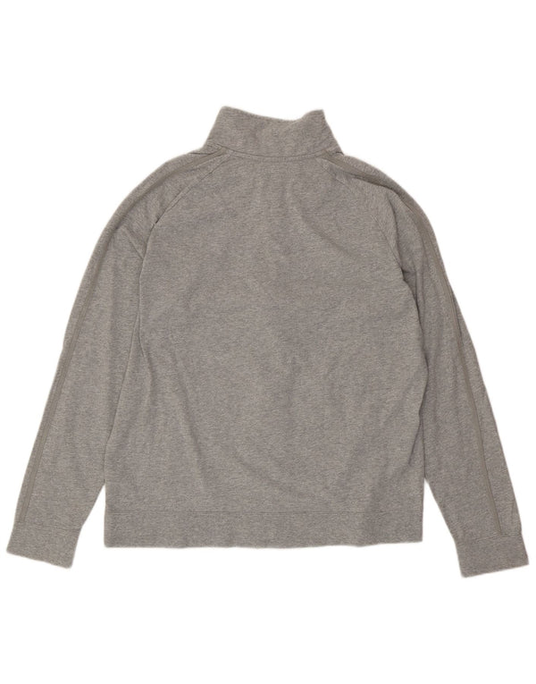 NIKE Mens Graphic Tracksuit Top Jacket Large Grey Cotton