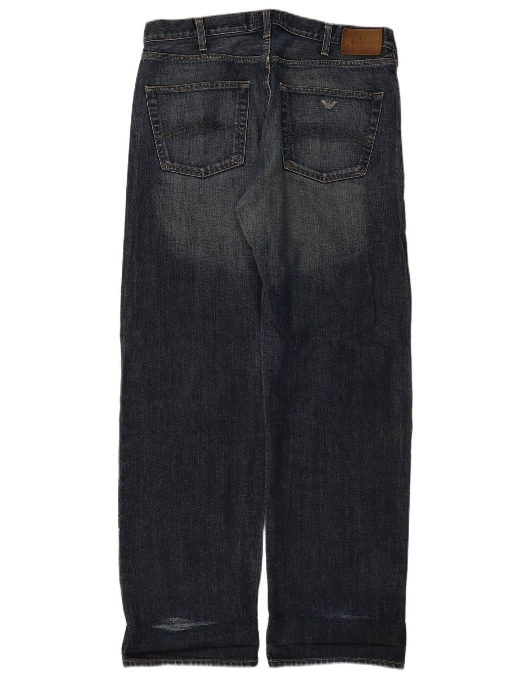 Armani Mens Straight Jeans W36 L33 Navy Blue