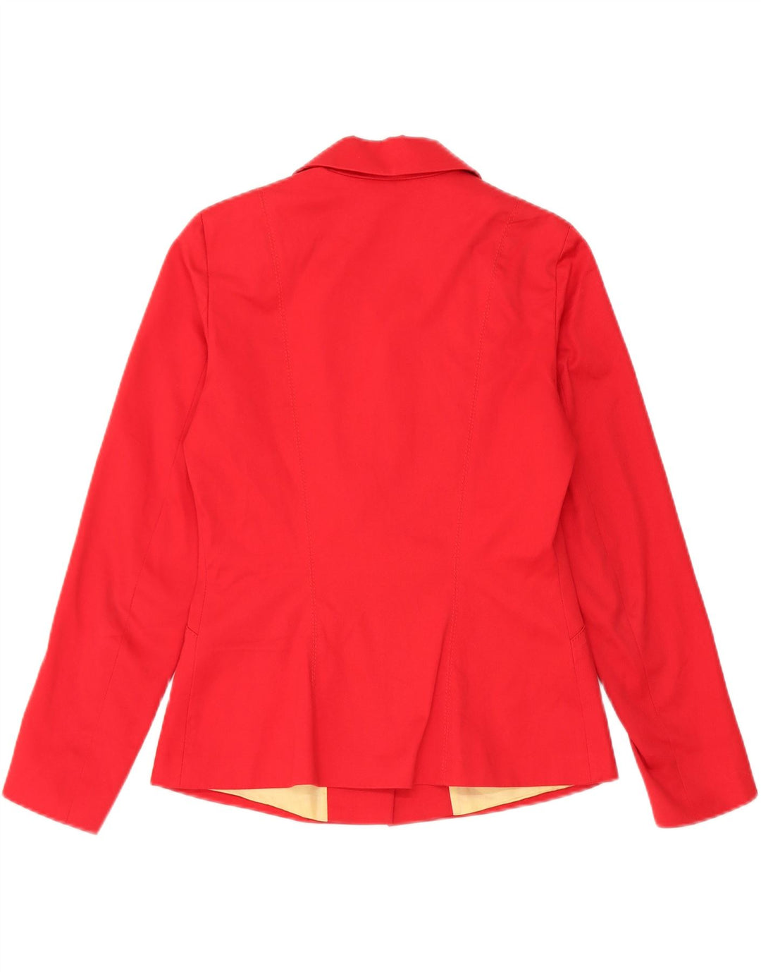 Vintage Womens 3 Button Blazer Jacket IT 44 Medium Red Cotton