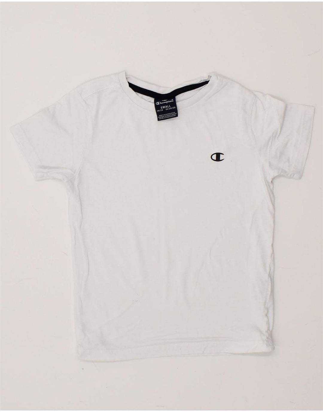 CHAMPION Boys T-Shirt Top 7-8 Years Small White Cotton Vintage Champion and Second-Hand Champion from Messina Hembry 