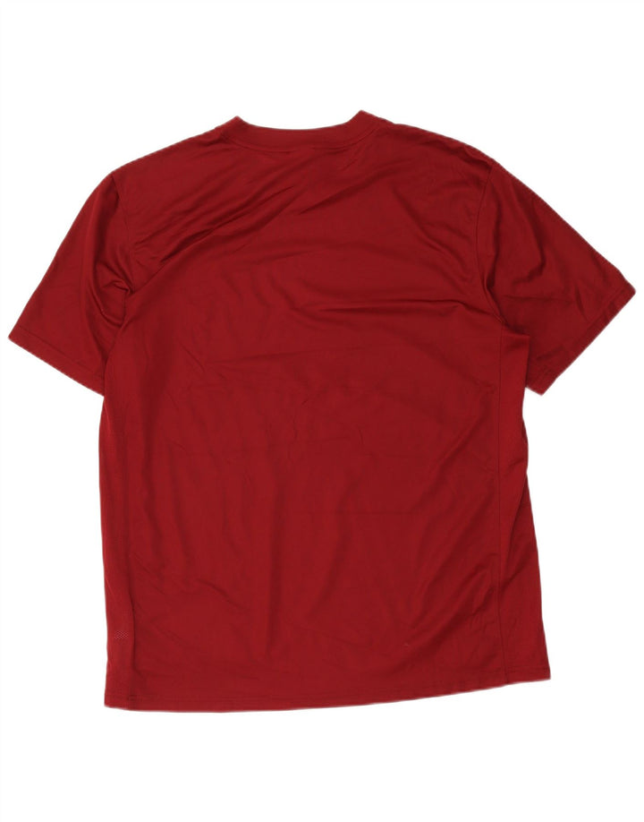 Nike Mens Dri Fit T-Shirt Top XL Burgundy Polyester