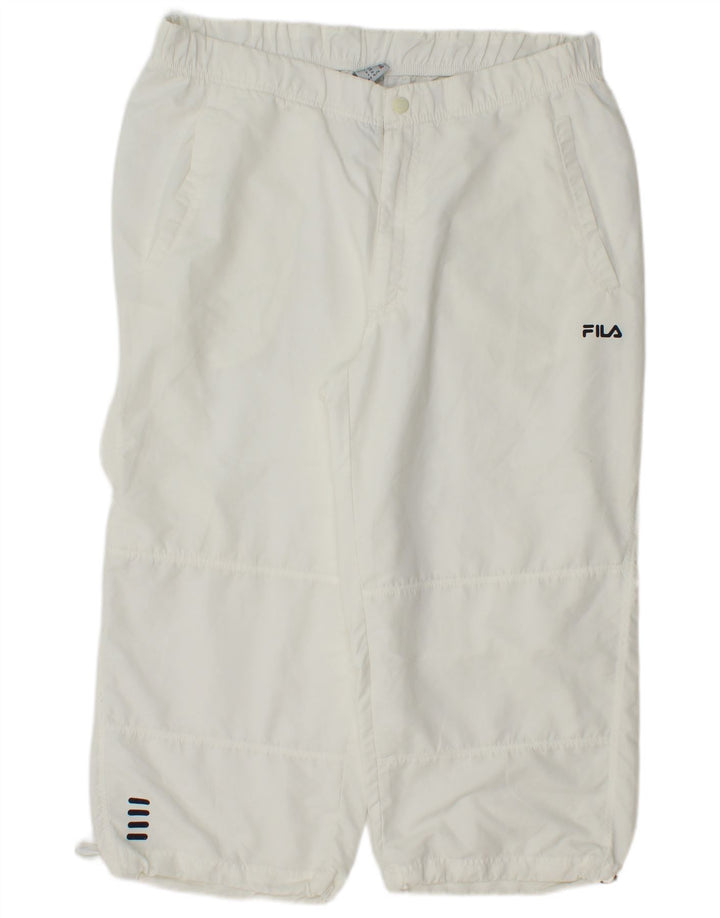 Fila Mens Capri Tracksuit Trousers IT 56 XL White Polyester