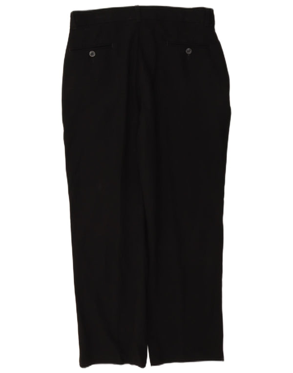 Izod Boys Tapered Suit Trousers 15-16 Years W28 L25 Black Polyester
