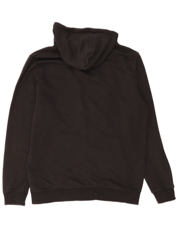 Puma Mens Zip Hoodie Sweater Medium Black Cotton