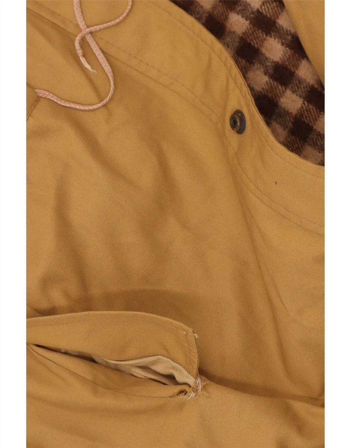 Vintage Mens Hooded Parka Jacket UK 38 Medium Beige