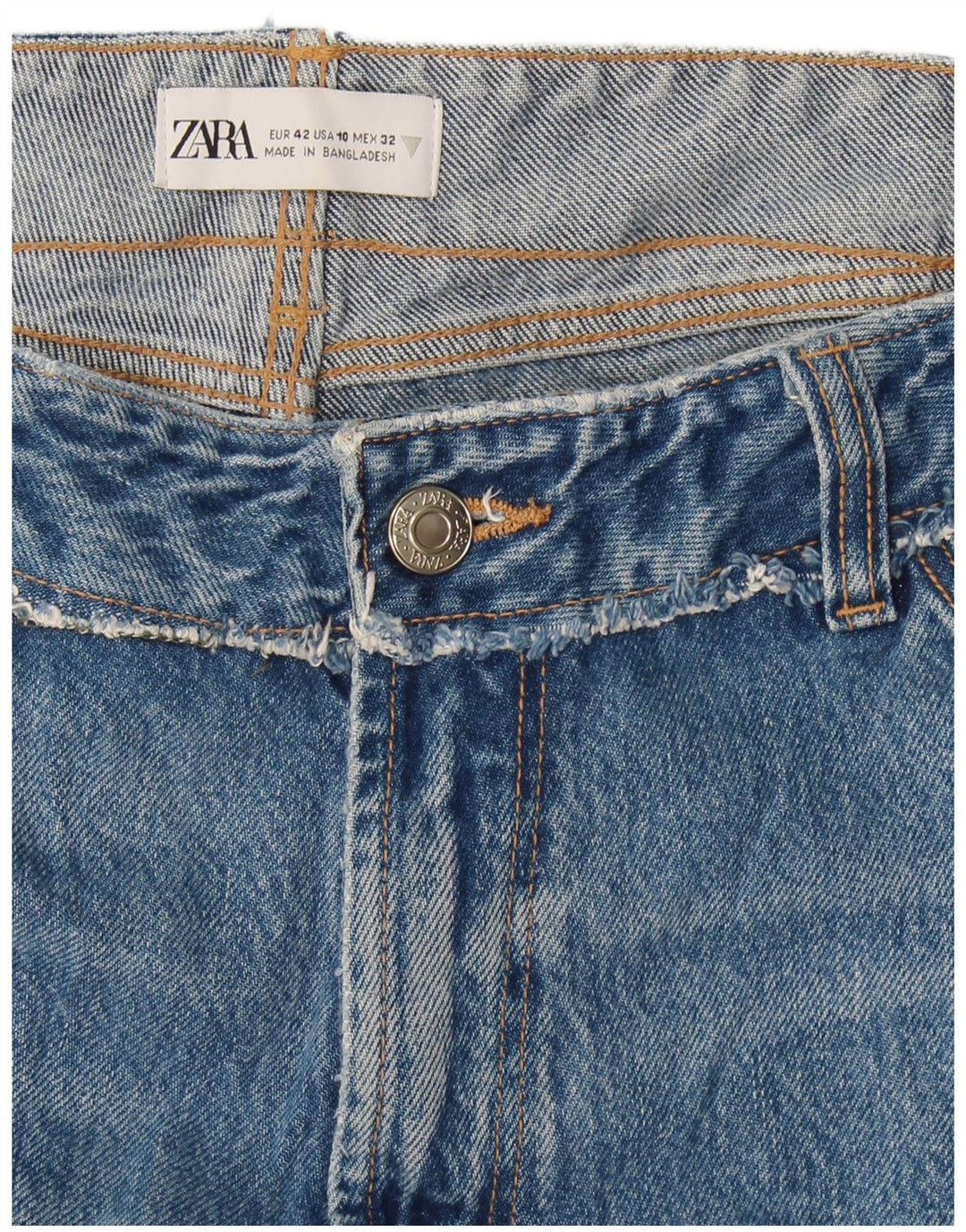 Zara Womens Straight Jeans EU 42 Large W32 L27 Blue