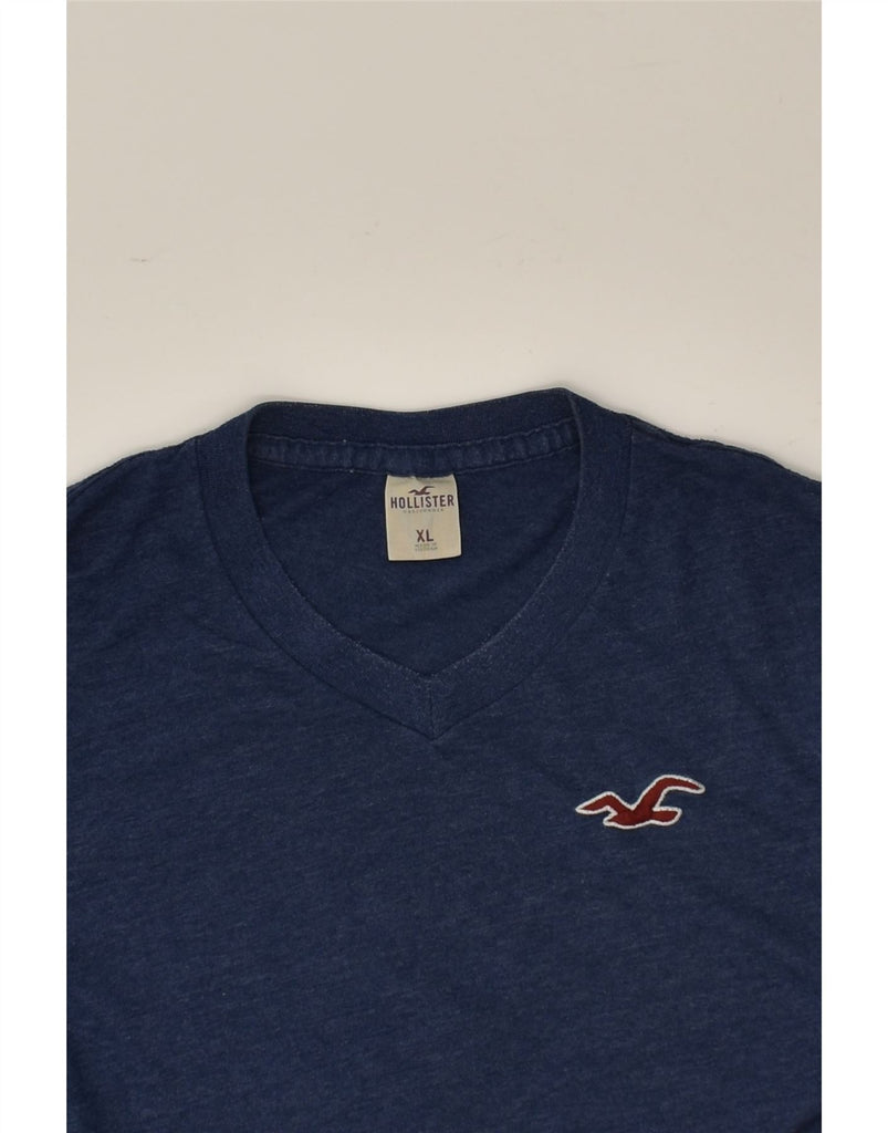 HOLLISTER Mens T-Shirt Top XL Navy Blue Cotton | Vintage Hollister | Thrift | Second-Hand Hollister | Used Clothing | Messina Hembry 