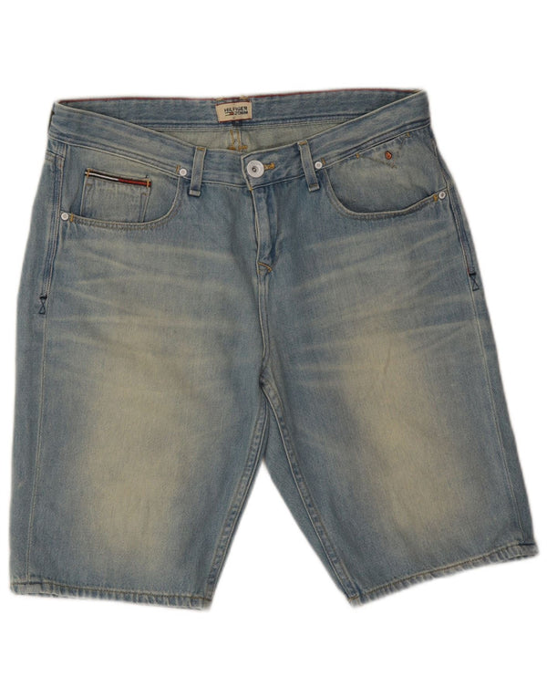 TOMMY HILFIGER Mens Denim Shorts W30 Medium Blue Cotton