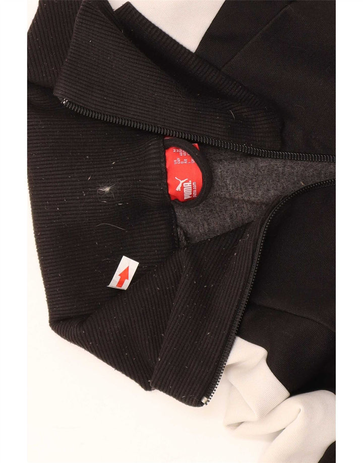 Puma Mens Graphic Tracksuit Top Jacket Medium Black Colourblock Polyester