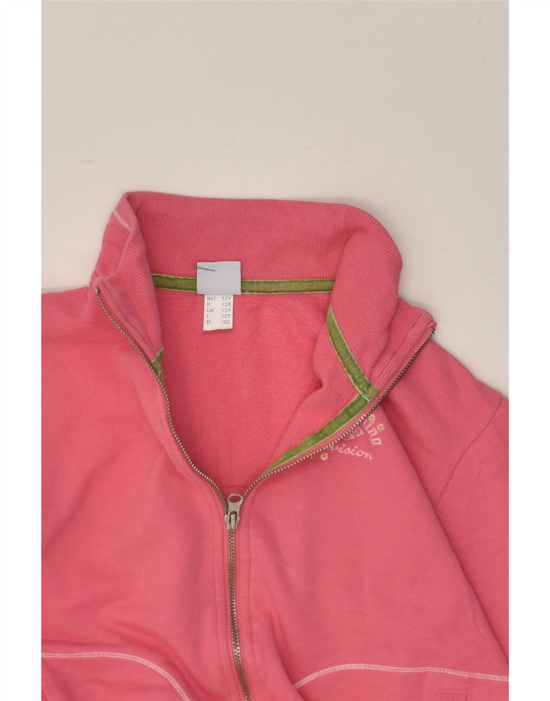 ARENA Girls Tracksuit Top Jacket 11-12 Years Pink Cotton | Vintage Arena | Thrift | Second-Hand Arena | Used Clothing | Messina Hembry 