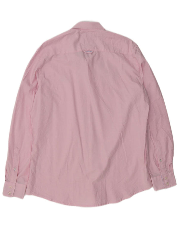 Crew Clothing Mens Slim Fit Shirt Large Pink Cotton