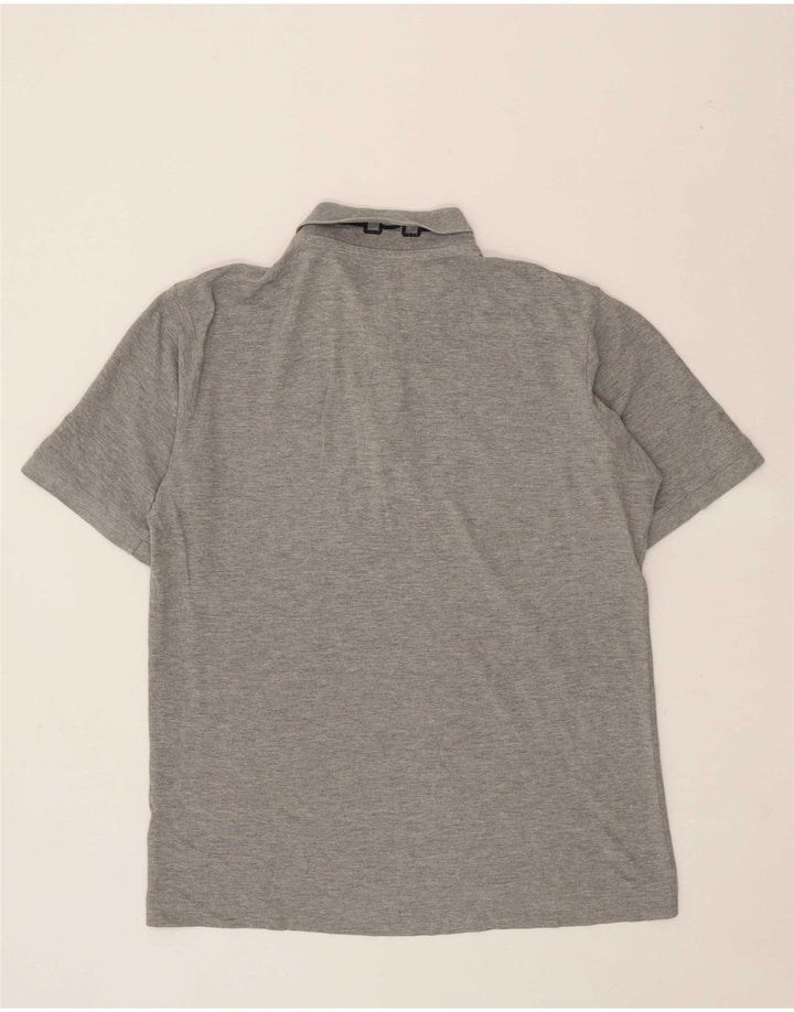 KAPPA Mens Graphic Polo Shirt XL Grey Cotton