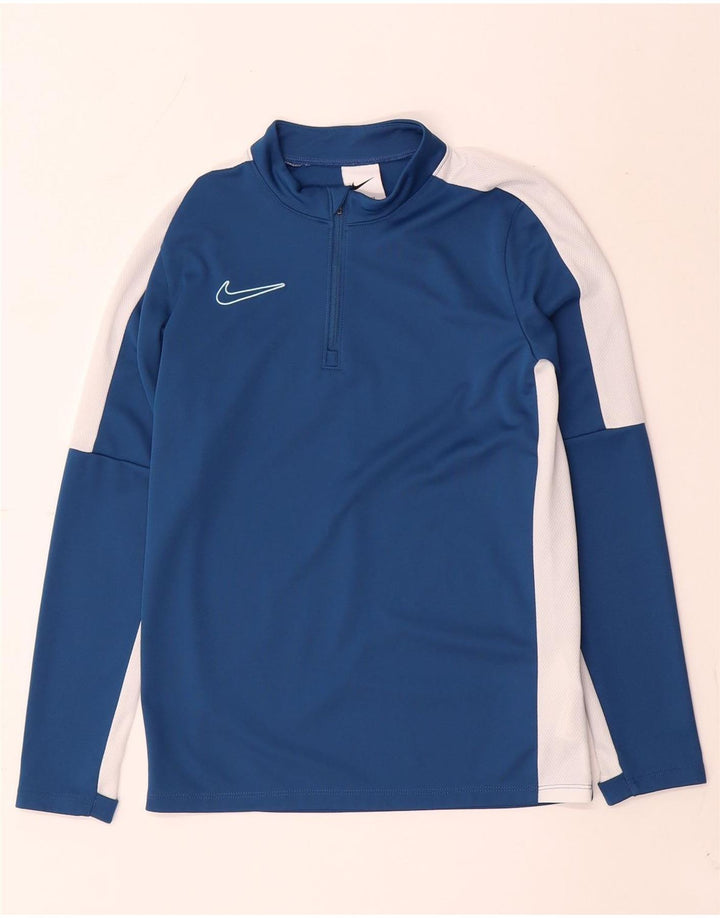 Nike Boys Dri Fit Pullover Tracksuit Top 10-11 Years Medium Blue
