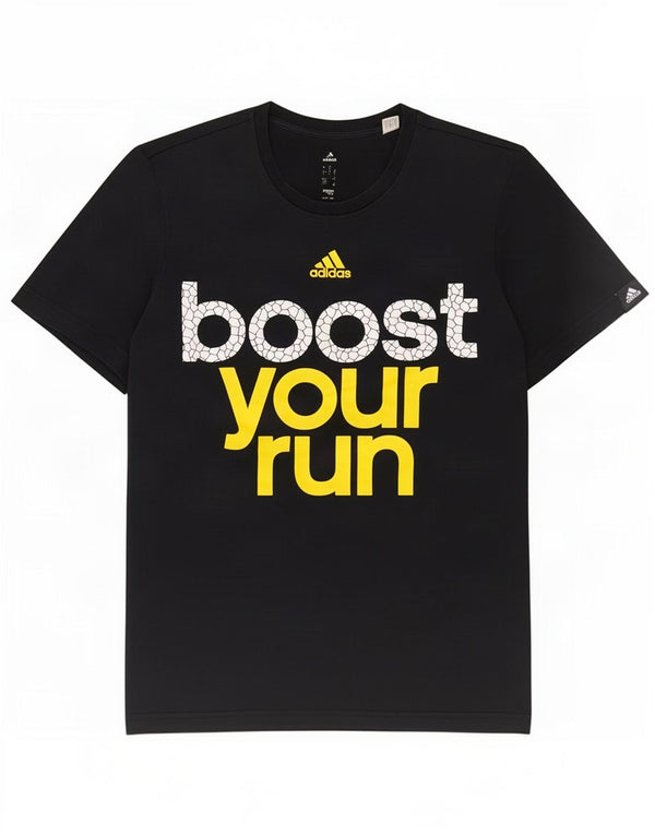 Adidas Mens Graphic T-Shirt Top Large Black Cotton