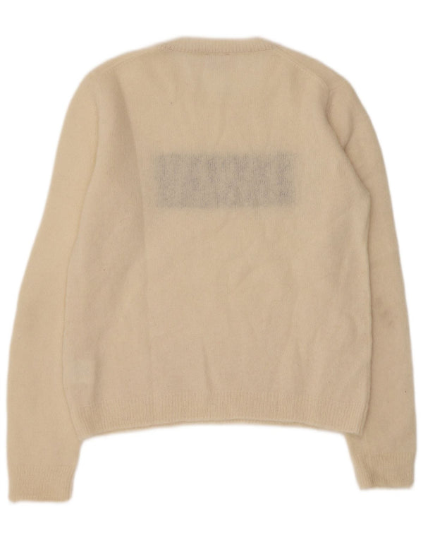 Sun68 Womens Graphic Crew Neck Jumper Sweater UK 18 XL Off White