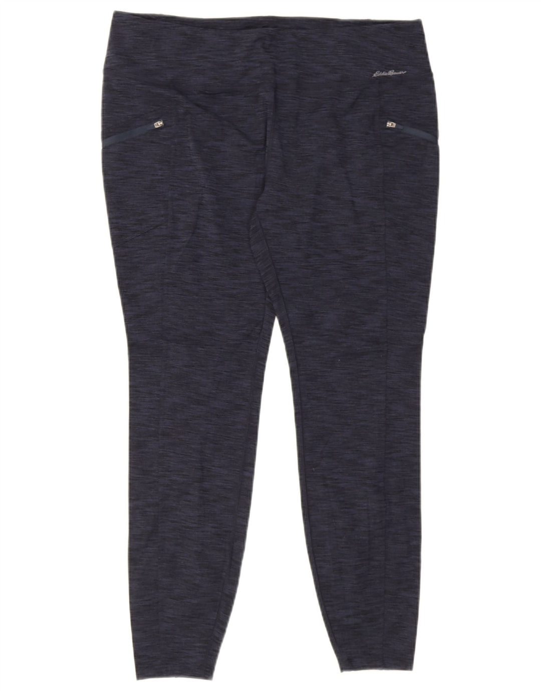 Eddie Bauer Womens Leggings UK 18 XL  Navy Blue Flecked